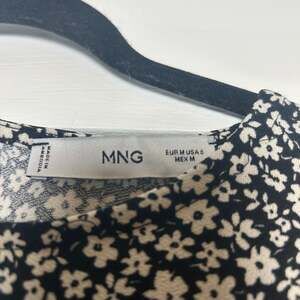 Mango MNG Floral Long Sleeve Blouse 4